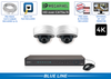 4K IP (AI) Security Camera System with 2 4K Dome Security Cameras / 2POEAD8-A