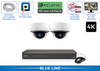 NVR Camera System with 2 Dome Cameras and Night Vision