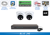 4 Channel NVR Recorder with 2 Active Deterrence Audio 4K AI Cameras / 2POETAD8-A