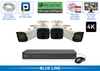 PRO Complete 4 Camera 4K (AI) IP System with 200 Foot Night Vision / 4POEMX8-A