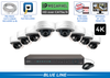 AI NVR Camera System with 8 Dome Cameras and 16 Camera NVR