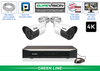 Featured 4K IP System with 2 Bullet Security Cameras - Audio - 164 Foot Night Vision / 2IPBA8-N