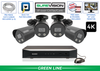 Security Camera System with 4 IP Bullet Night Vision Cameras