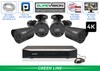 Security Camera System with 4 4K IP Security Cameras - 164 Foot Night Vision/ 4IPBA8-B-N
